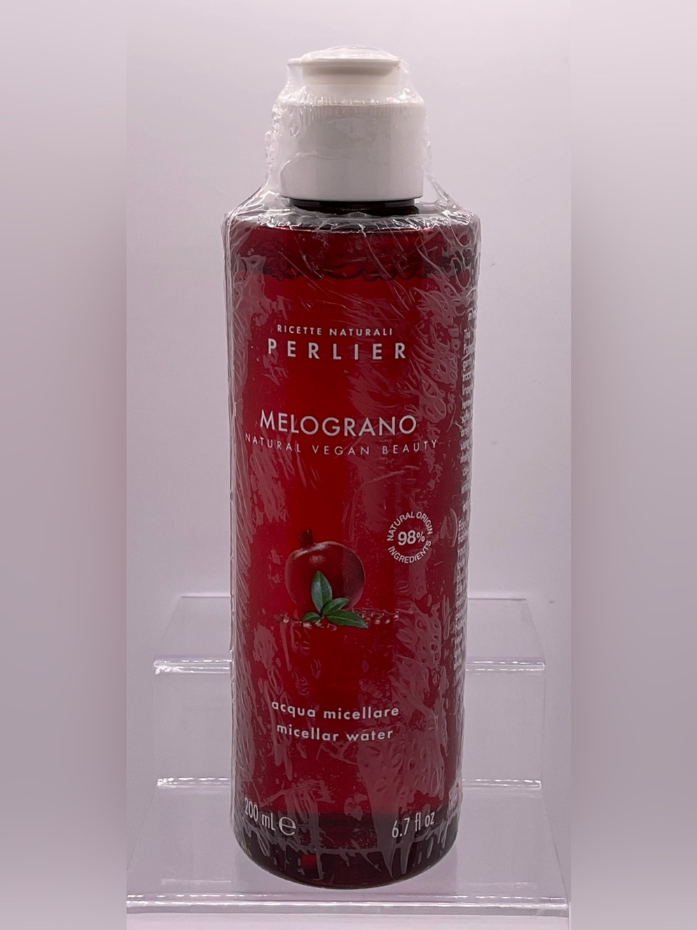 Perlier Melograno Pomegranate Micellar Water 200ml Natural Vegan 98% Natural